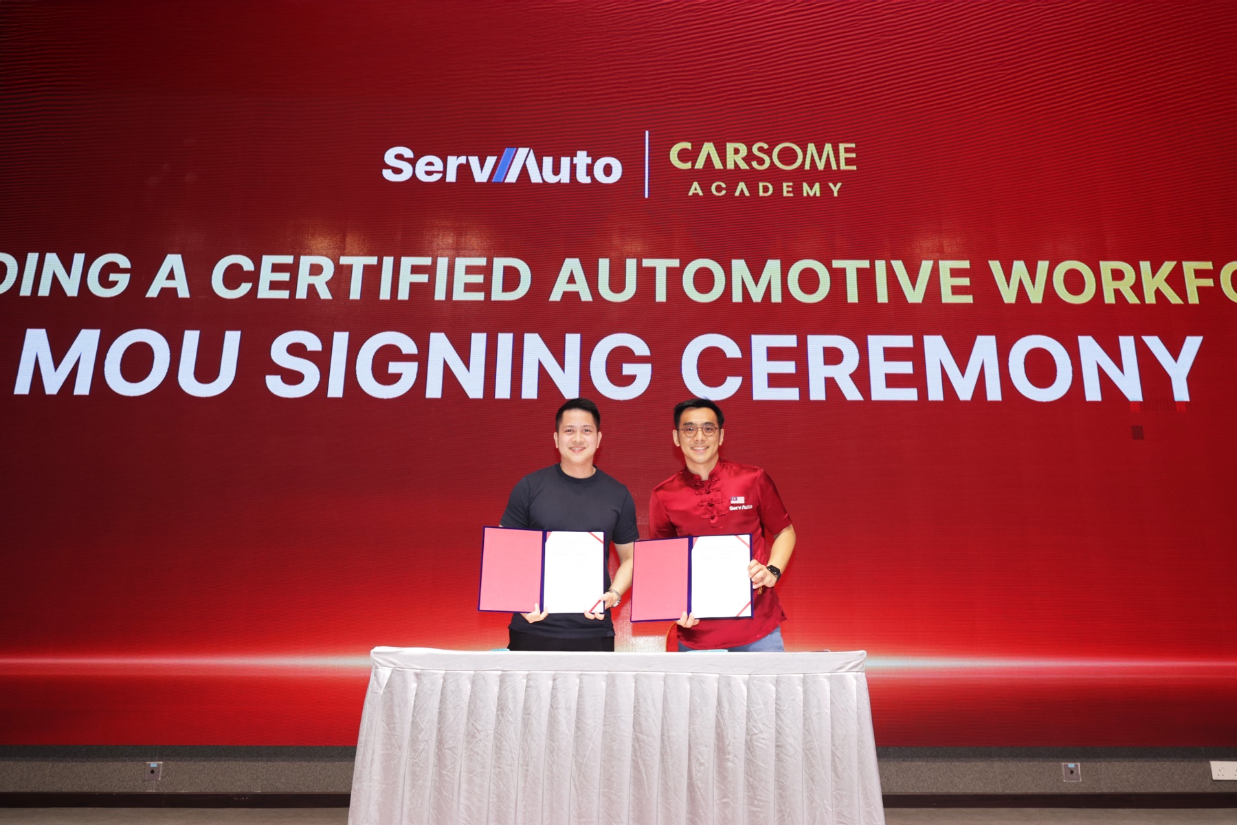 ServAuto and Carsome Academy MOU signing